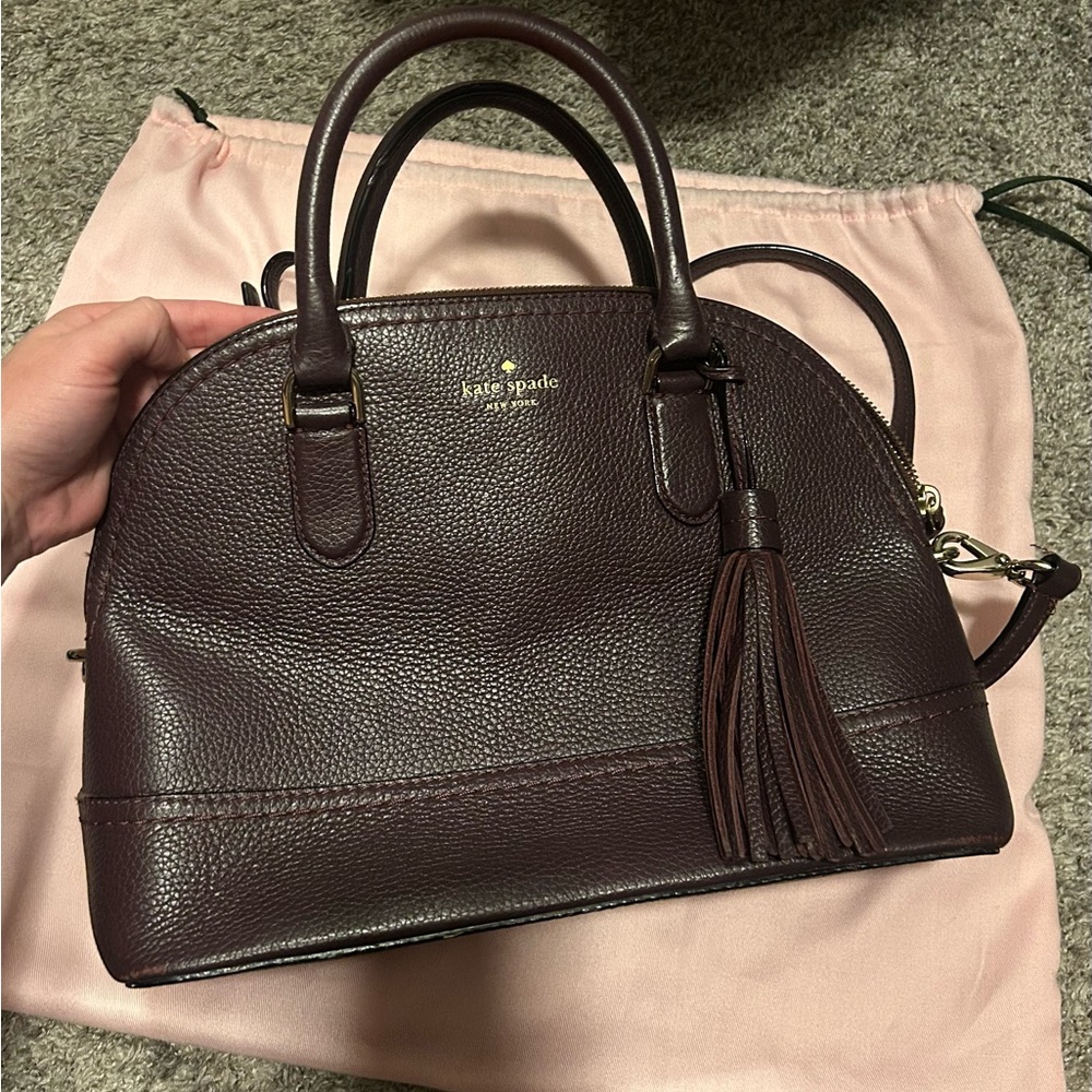 Kate Spade Plum Leather Handbag